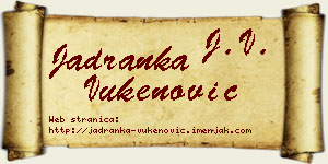 Jadranka Vukenović vizit kartica